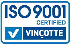 ISO9001 certified Vinçotte